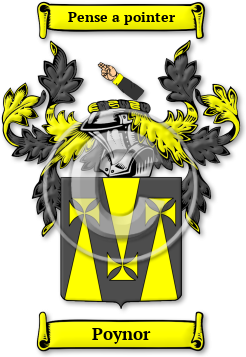 Poynor Family Crest Download (JPG) Legacy Series - 600 DPI