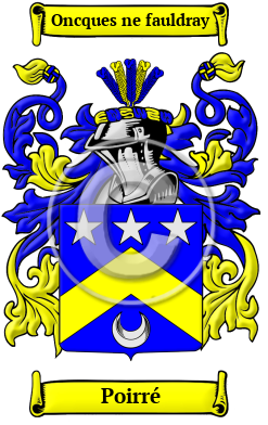 Poirré Family Crest Download (JPG) Heritage Series - 300 DPI