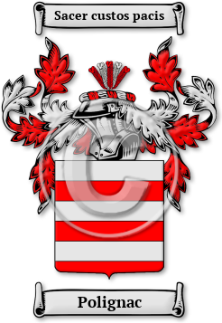 Polignac Family Crest Download (jpg) Legacy Series - 150 DPI