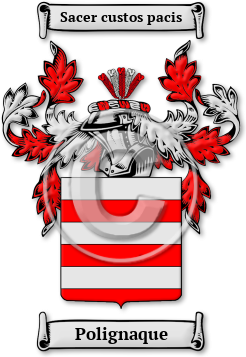 Polignaque Family Crest Download (JPG) Legacy Series - 600 DPI