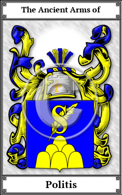Politis Family Crest Download (JPG)  Book Plated - 150 DPI