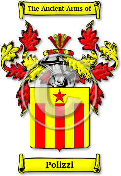 Polizzi Family Crest Download (jpg) Legacy Series - 150 DPI