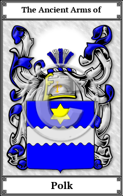 Polk Family Crest Download (JPG)  Book Plated - 150 DPI