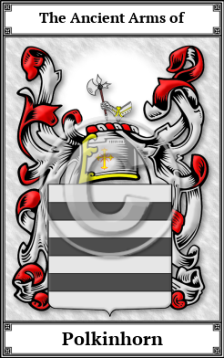 Polkinhorn Family Crest Download (JPG) Book Plated - 600 DPI