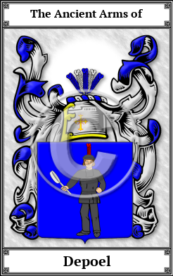 Depoel Family Crest Download (JPG)  Book Plated - 150 DPI