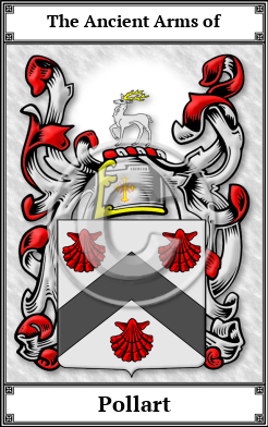 Pollart Family Crest Download (JPG)  Book Plated - 150 DPI