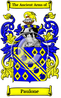Paulone Family Crest/Coat of Arms