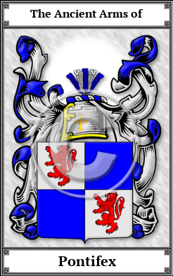 Pontifex Family Crest Download (JPG) Book Plated - 600 DPI