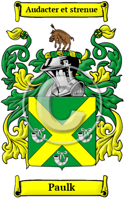Paulk Family Crest/Coat of Arms