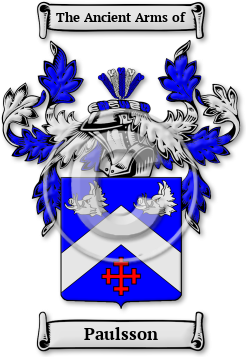 Paulsson Family Crest Download (jpg) Legacy Series - 150 DPI
