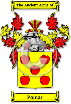 Pomar Family Crest Download (jpg) Legacy Series - 150 DPI