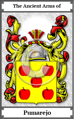 Pumarejo Family Crest Download (JPG)  Book Plated - 150 DPI