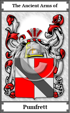 Pumfrett Family Crest Download (JPG)  Book Plated - 150 DPI