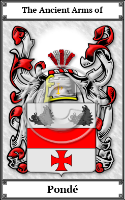 Pondé Family Crest Download (JPG)  Book Plated - 150 DPI