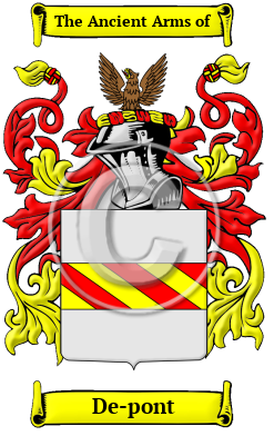 De-pont Family Crest Download (JPG) Heritage Series - 300 DPI