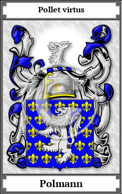 Polmann Family Crest Download (JPG)  Book Plated - 150 DPI