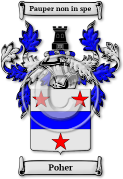 Poher Family Crest Download (jpg) Legacy Series - 150 DPI