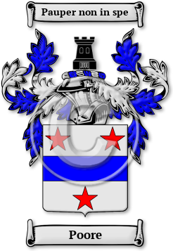 Poore Family Crest Download (JPG) Legacy Series - 600 DPI