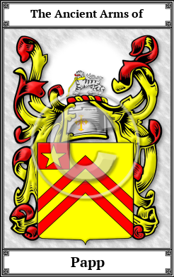 Papp Family Crest Download (JPG)  Book Plated - 150 DPI