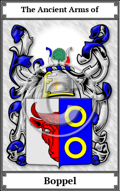 Boppel Family Crest Download (JPG) Book Plated - 600 DPI