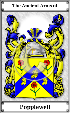 Popplewell Family Crest Download (JPG)  Book Plated - 150 DPI