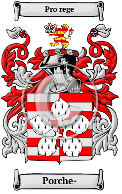 Porche- Family Crest/Coat of Arms