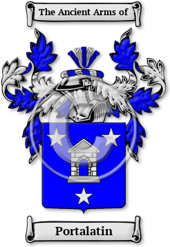 Portalatin Family Crest Download (jpg) Legacy Series - 150 DPI