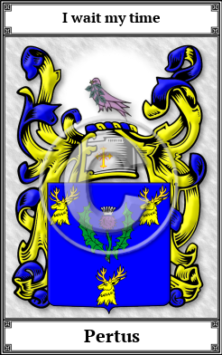 Pertus Family Crest Download (JPG)  Book Plated - 150 DPI