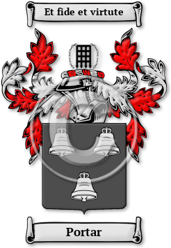 Portar Family Crest Download (jpg) Legacy Series - 150 DPI