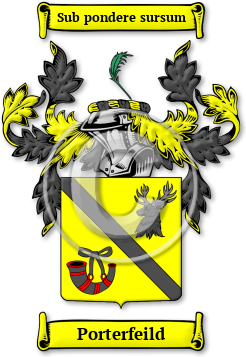 Porterfeild Family Crest Download (jpg) Legacy Series - 150 DPI