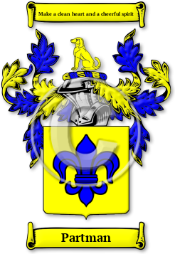 Partman Family Crest Download (jpg) Legacy Series - 150 DPI