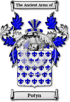 Potyn Family Crest Download (JPG) Legacy Series - 600 DPI