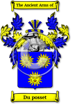 Du posset Family Crest Download (jpg) Legacy Series - 150 DPI