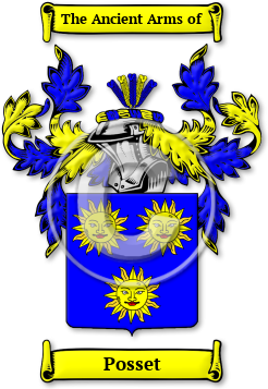 Posset Family Crest Download (jpg) Legacy Series - 150 DPI