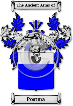 Postma Family Crest Download (jpg) Legacy Series - 150 DPI