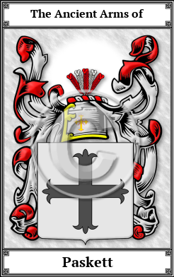Paskett Family Crest Download (JPG)  Book Plated - 150 DPI
