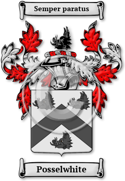 Posselwhite Family Crest Download (jpg) Legacy Series - 150 DPI