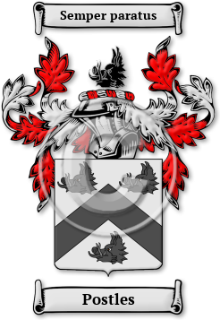 Postles Family Crest Download (jpg) Legacy Series - 150 DPI