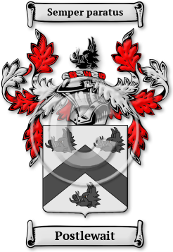 Postlewait Family Crest Download (jpg) Legacy Series - 150 DPI