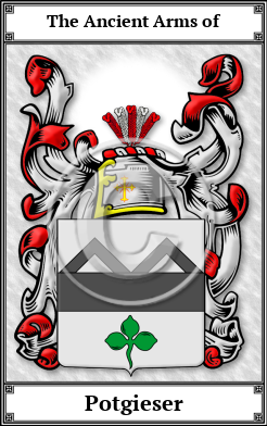 Potgieser Family Crest Download (JPG)  Book Plated - 150 DPI