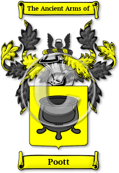 Poott Family Crest Download (jpg) Legacy Series - 150 DPI