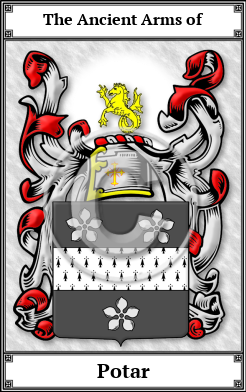 Potar Family Crest Download (JPG)  Book Plated - 150 DPI