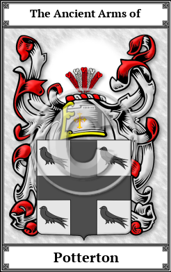 Potterton Family Crest Download (JPG) Book Plated - 600 DPI