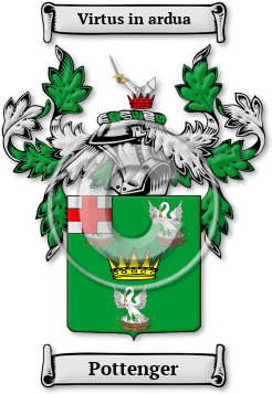Pottenger Family Crest Download (JPG) Legacy Series - 600 DPI