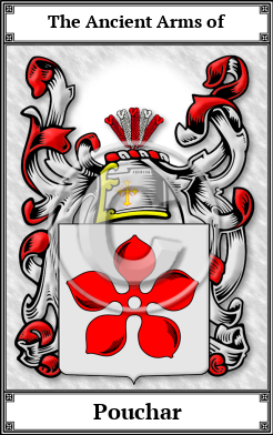 Pouchar Family Crest Download (JPG)  Book Plated - 150 DPI