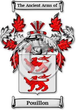 Pouillon Family Crest Download (jpg) Legacy Series - 150 DPI