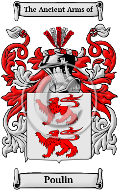 Poulin Family Crest/Coat of Arms