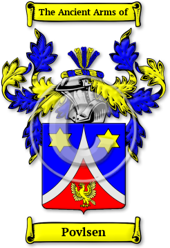 Povlsen Family Crest Download (jpg) Legacy Series - 150 DPI