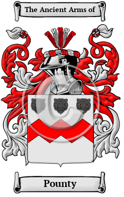Pounty Family Crest/Coat of Arms