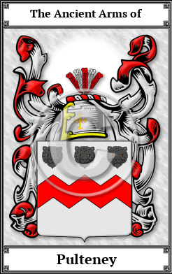 Pulteney Family Crest Download (JPG) Book Plated - 600 DPI